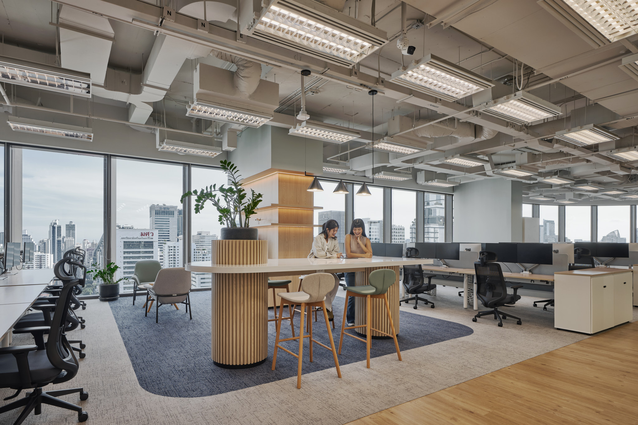 Space Matrix Design Consultants - KUEHNE + NAGEL workplace at Singha Complex 14B