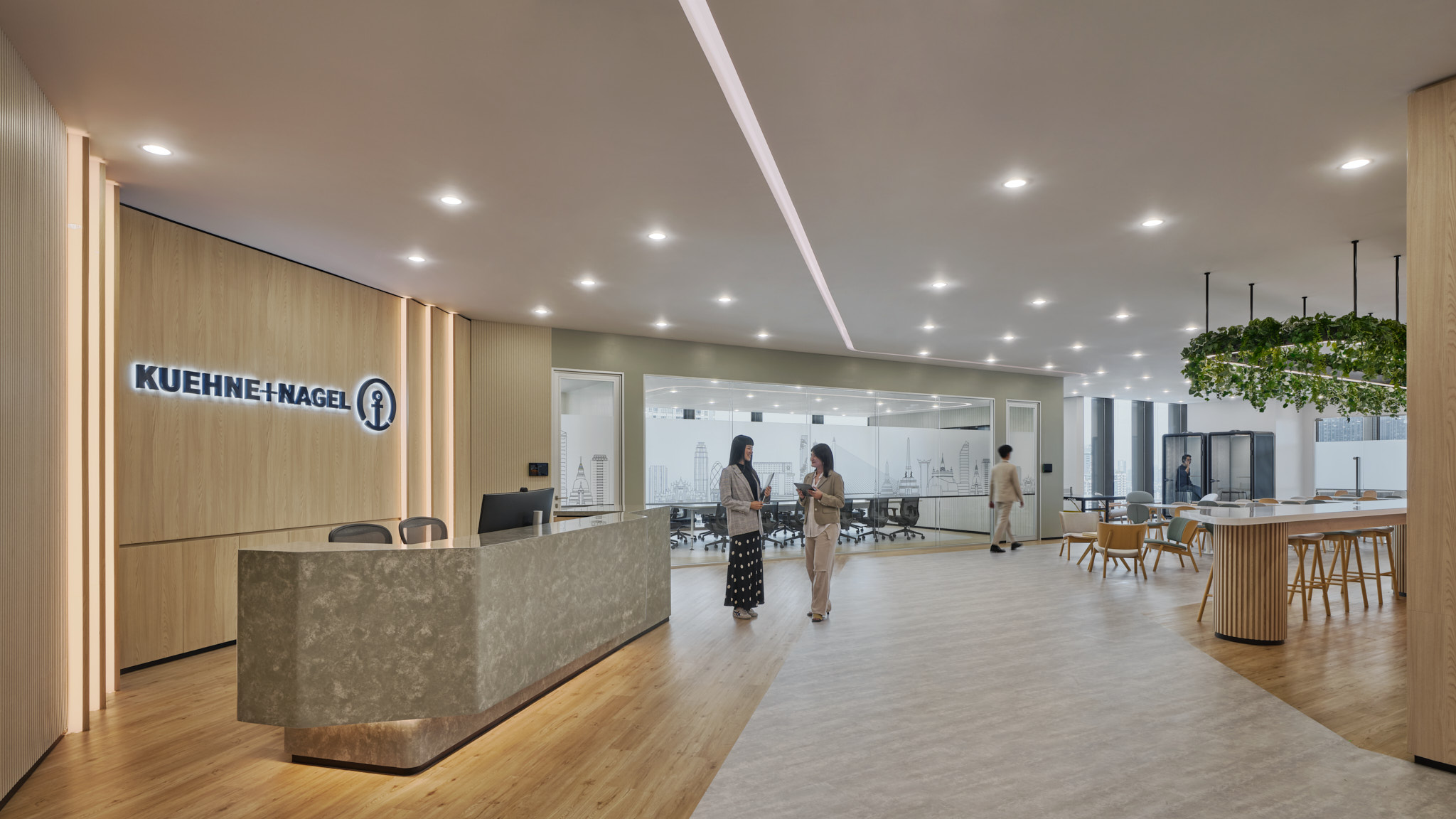 Space Matrix Design Consultants - KUEHNE + NAGEL workplace at Singha Complex 1B